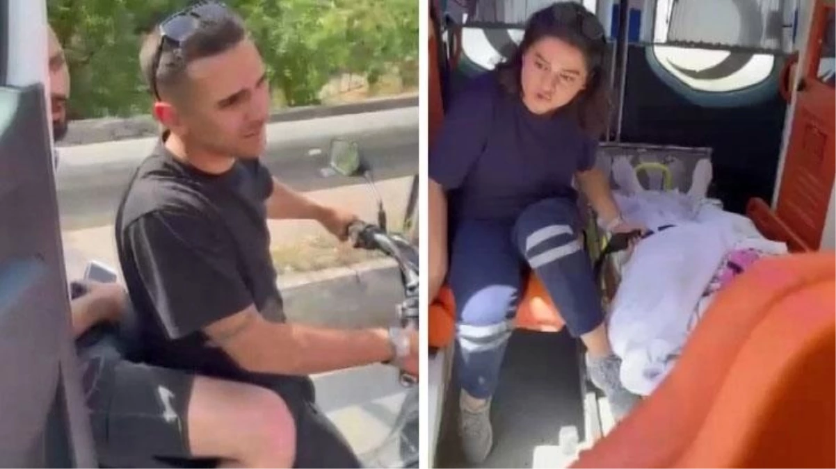Ambulansa yol vermediler, yetmedi önünü kesip kapıyı açtırdılar! Nedeni pes dedirtti