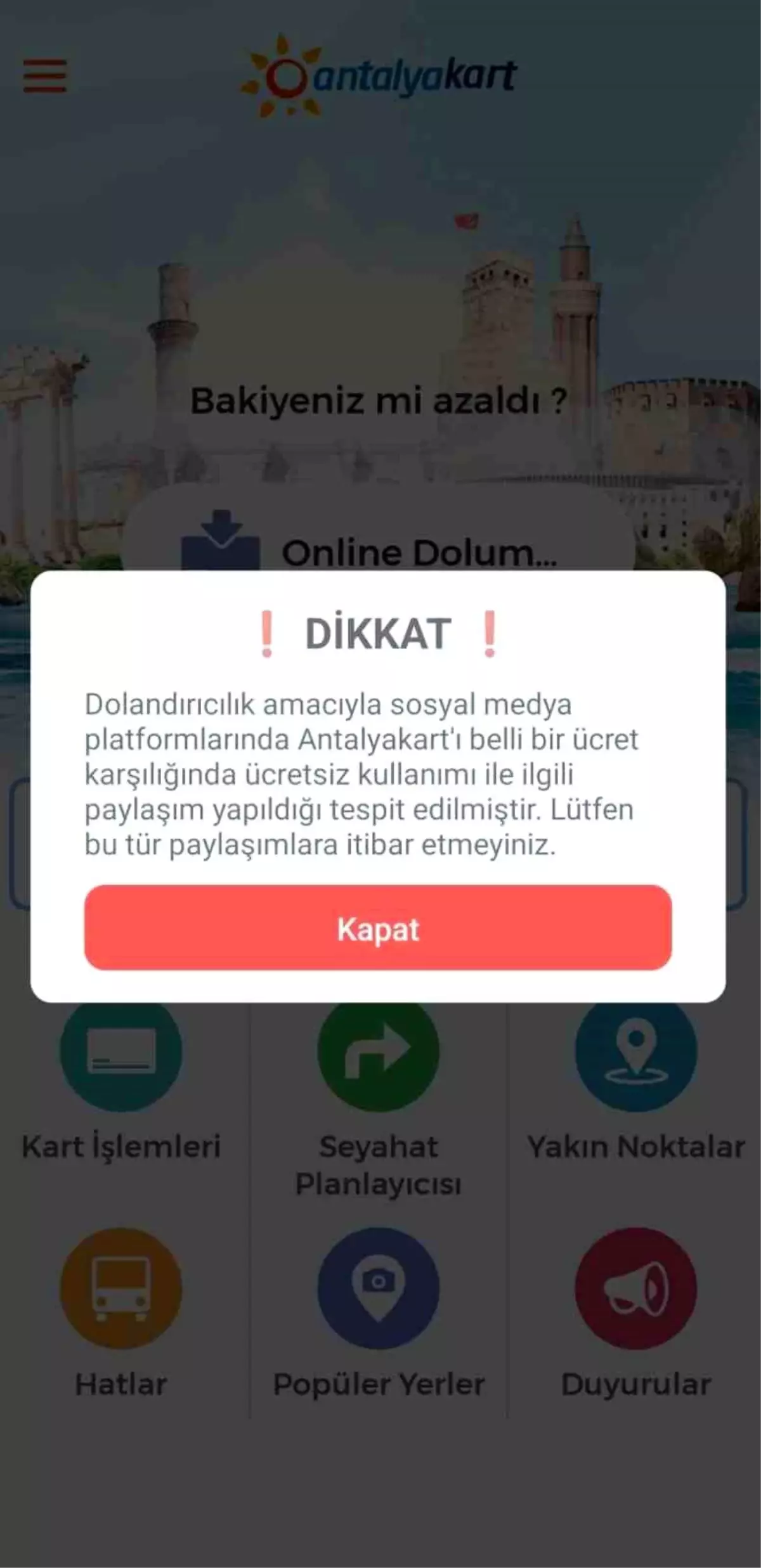 Antalya Kart Uyarısı: Dolandırıcılara Dikkat!