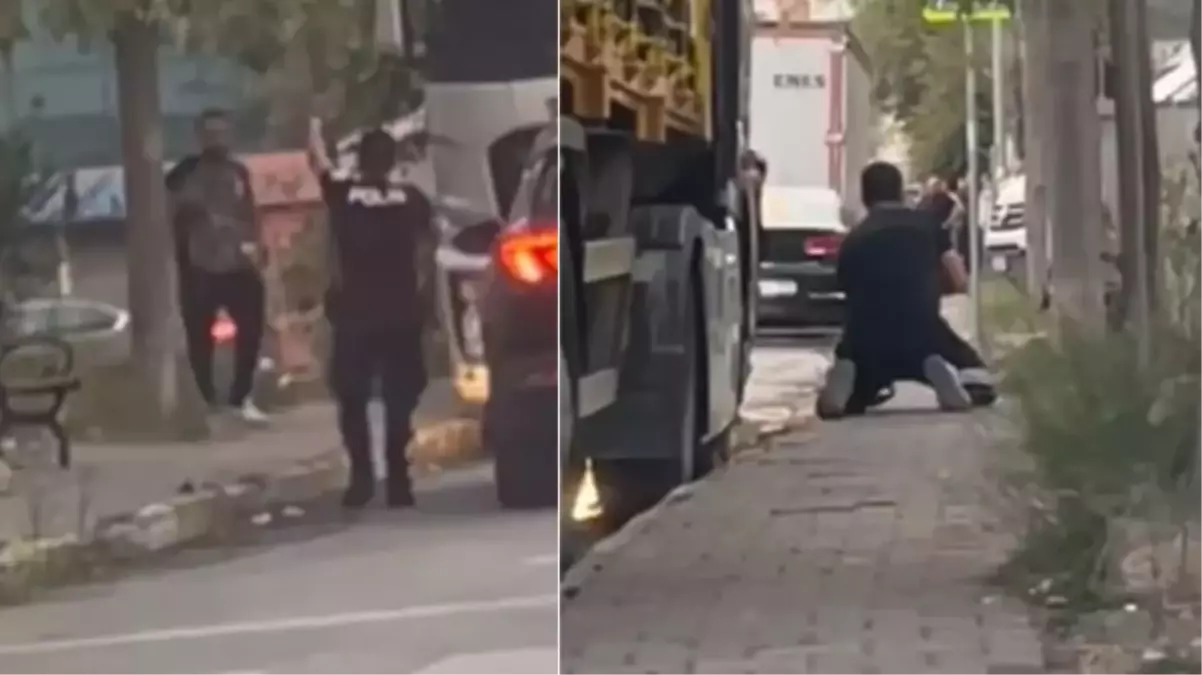 Ataşehir'de korku dolu anlar! Polisi görünce belindeki silahı önce ağzına sonra kafasına dayadı