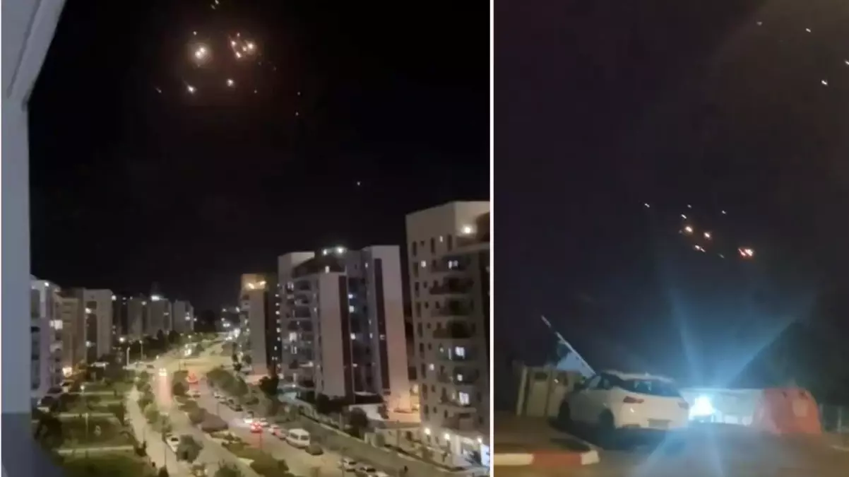 Beklenen oldu! İran, İsrail'i füzelerle vurdu
