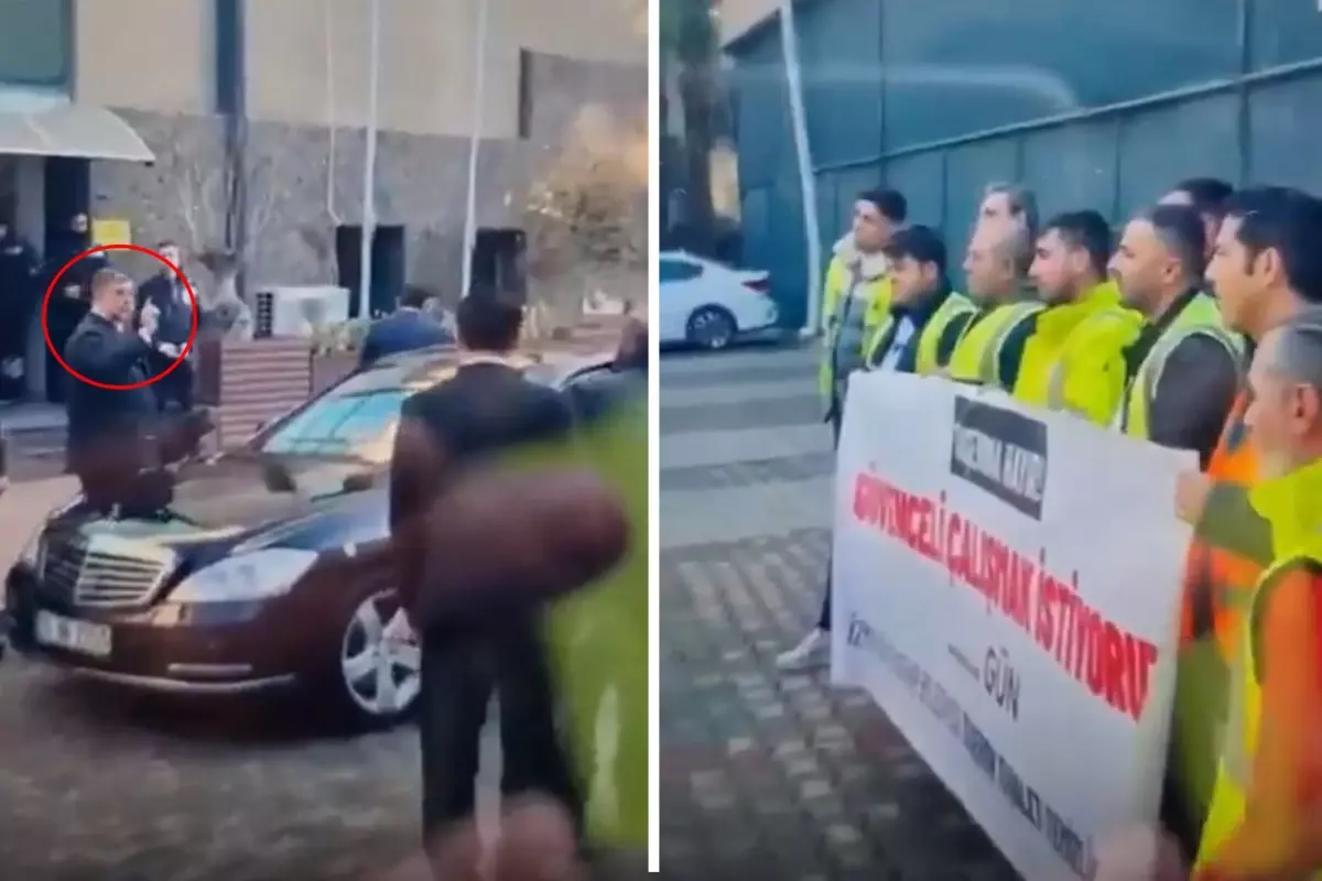 Cemil Tugay'dan eylemdeki taşeron işçilere tehdit: O firmada da çalıştırmam sizi