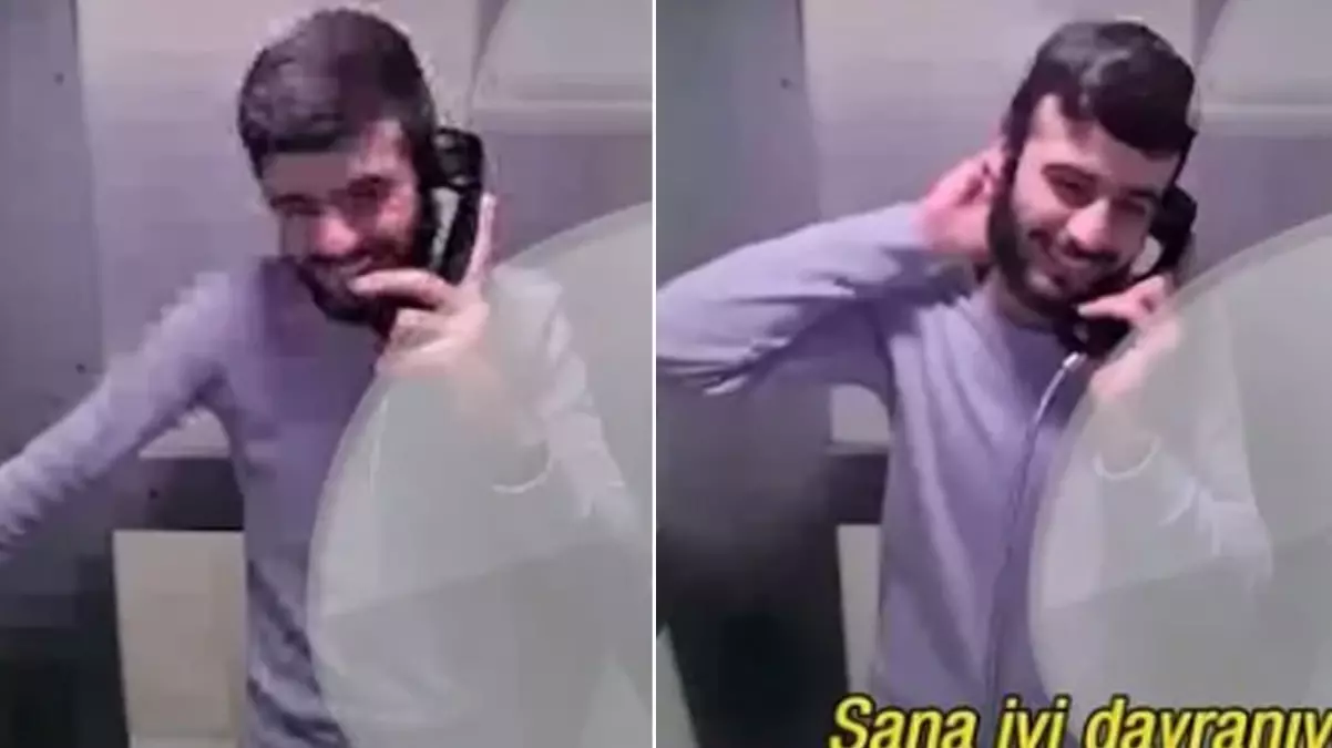 Cezaevindeki Enes Güran'ın kahkahalar eşliğindeki görüşmesi pes dedirtti