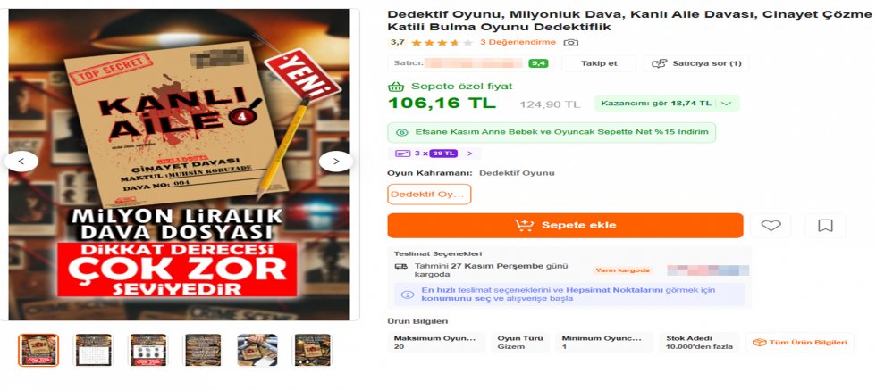 Cinayetler oyun oldu, çocuklara satılıyor
