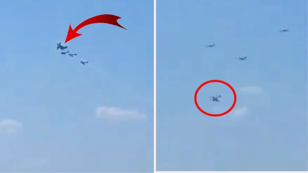 Portekiz'de gösteri uçuşunda iki uçak çarpıştı: 1 pilot hayatını kaybetti