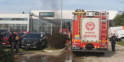 2'nci el araç alım- satımı yapılan iş yerinde yangın