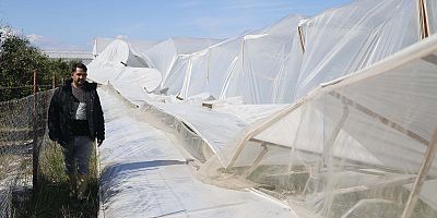 Dolu, tarım alanlarına zarar verdi