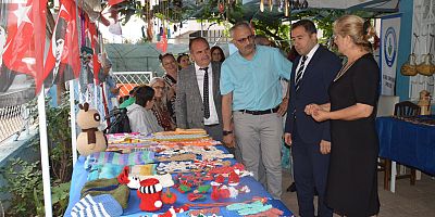 Engellilerden el sanatları sergisi