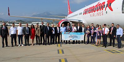 İlk Brüksel uçusu karşılandı