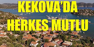 Kekova’da herkes mutlu