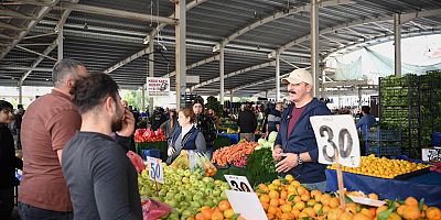 Kotan’dan pazarcı esnafına ziyaret 