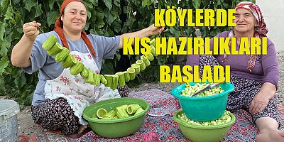 Köylerinde kış hazırlıkları başladı