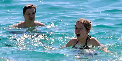 Martın ilk günü denize girdiler