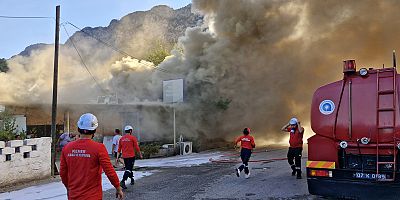 Restoran yangında kül oldu