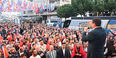 Serik'te miting gibi açılış