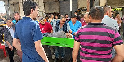 Yaralıyı tabutla hastaneye götürdüler