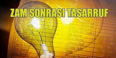 Zam sonrası tasarruf 